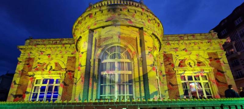 Réalisation d'une projection personnalisée pour un mapplight lors d'un lancement d'un court métrage pour l'agence Euphoriques à Deauville